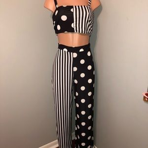 Polka and Stripes Two Piece Set